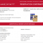 HYATT RESERVATION 201311 1