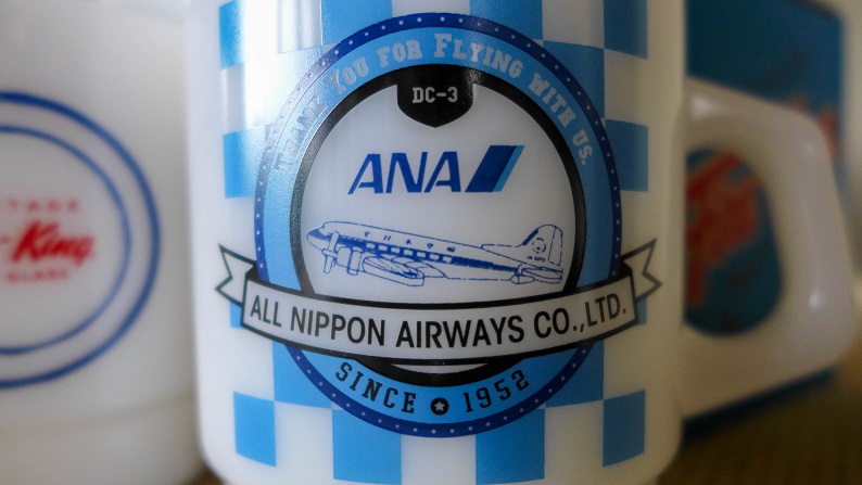 ANA FUK⇔OKA Premium GOZEN と、FIRE-KING ANA STACKING MUG