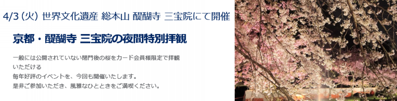 amex kyoto daigoji sakura haikan 201804 1